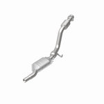 MagnaFlow 24119 hm grade direct-fit catalytic converter, rear view of the turntable spin