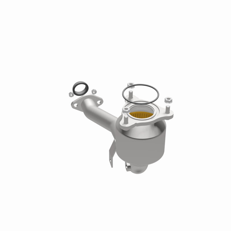 MagnaFlow 452671 carb direct-fit catalytic converter, opposite side view of the turntable spin