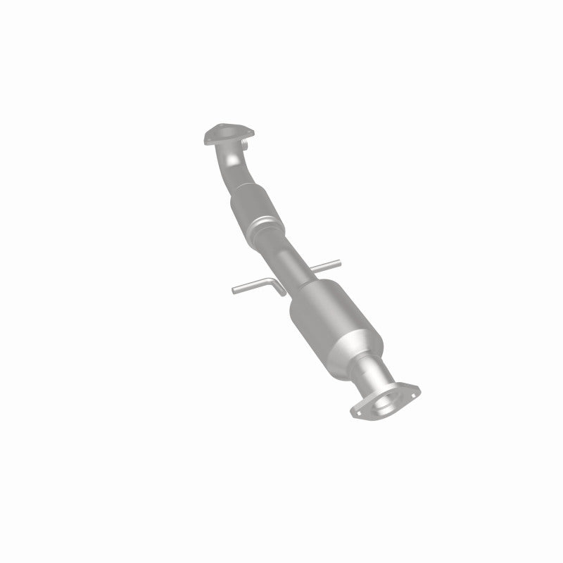 MagnaFlow 52914 oem grade direct-fit catalytic converter, rear three-quarter view of the turntable spin