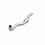 MagnaFlow 60502 hm grade direct-fit catalytic converter, opposite front three-quarter view of the turntable spin