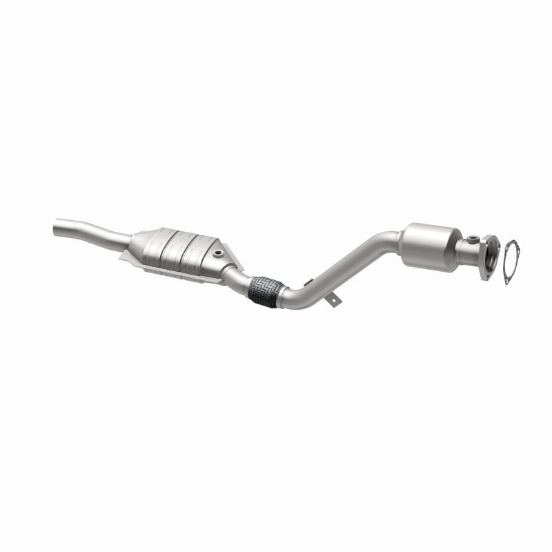 MagnaFlow 51589 oem grade direct-fit catalytic converter, opposite rear three-quarter view of the turntable spin
