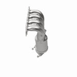 MagnaFlow 5531062 carb manifold converter, opposite rear three-quarter view of the turntable spin