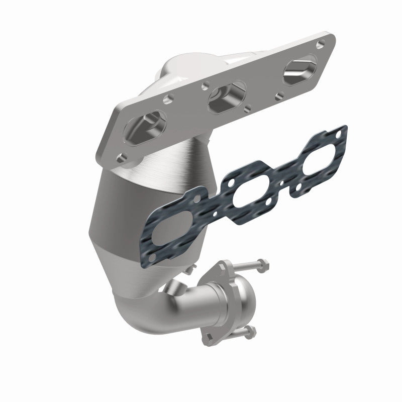 MagnaFlow 49376 oem grade manifold converter, opposite side view of the turntable spin