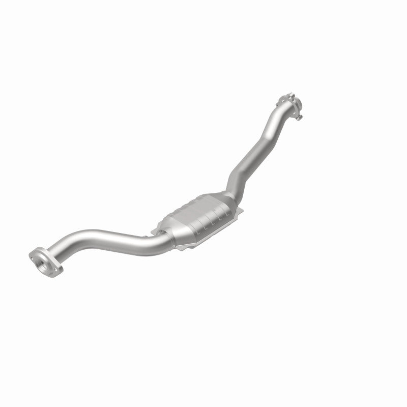 MagnaFlow 93421 hm grade direct-fit catalytic converter, rear view of the turntable spin