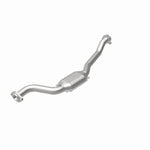 MagnaFlow 93421 hm grade direct-fit catalytic converter, rear view of the turntable spin