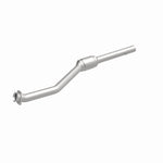 MagnaFlow 24520 hm grade direct-fit catalytic converter, front three-quarter view of the turntable spin