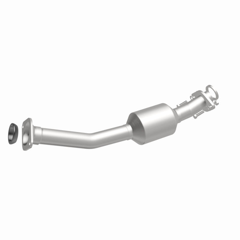MagnaFlow 52689 oem grade direct-fit catalytic converter, front three-quarter view of the turntable spin