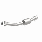 MagnaFlow 52689 oem grade direct-fit catalytic converter, front three-quarter view of the turntable spin