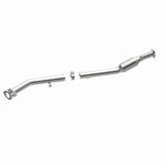 MagnaFlow 4561030 carb direct-fit catalytic converter, opposite side view of the turntable spin