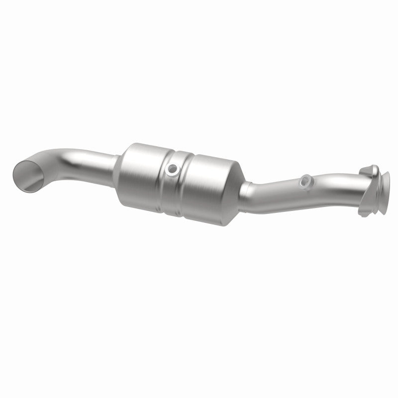 MagnaFlow 52591 oem grade direct-fit catalytic converter, opposite rear three-quarter view of the turntable spin
