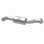 MagnaFlow 52591 oem grade direct-fit catalytic converter, opposite rear three-quarter view of the turntable spin