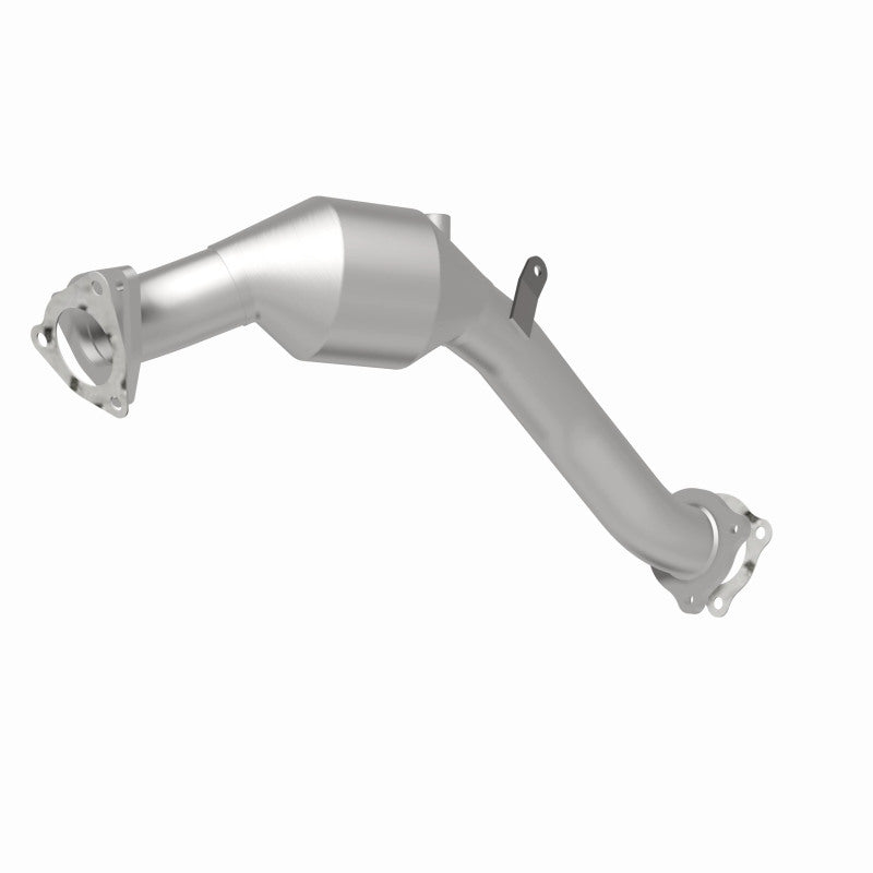 MagnaFlow 52401 oem grade direct-fit catalytic converter, rear three-quarter view of the turntable spin