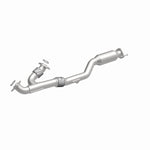 MagnaFlow 51852 oem grade direct-fit catalytic converter, front three-quarter view of the turntable spin