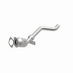 MagnaFlow 52225 oem grade direct-fit catalytic converter, opposite front three-quarter view of the turntable spin