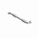 MagnaFlow 52632 oem grade direct-fit catalytic converter, front three-quarter view of the turntable spin