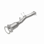 MagnaFlow 60503 oem grade direct-fit catalytic converter, rear view of the turntable spin