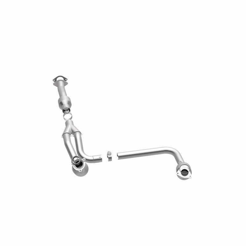 MagnaFlow 52134 oem grade direct-fit catalytic converter, opposite side view of the turntable spin