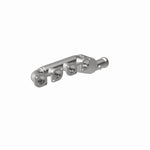 MagnaFlow 52236 oem grade manifold converter, opposite front three-quarter view of the turntable spin