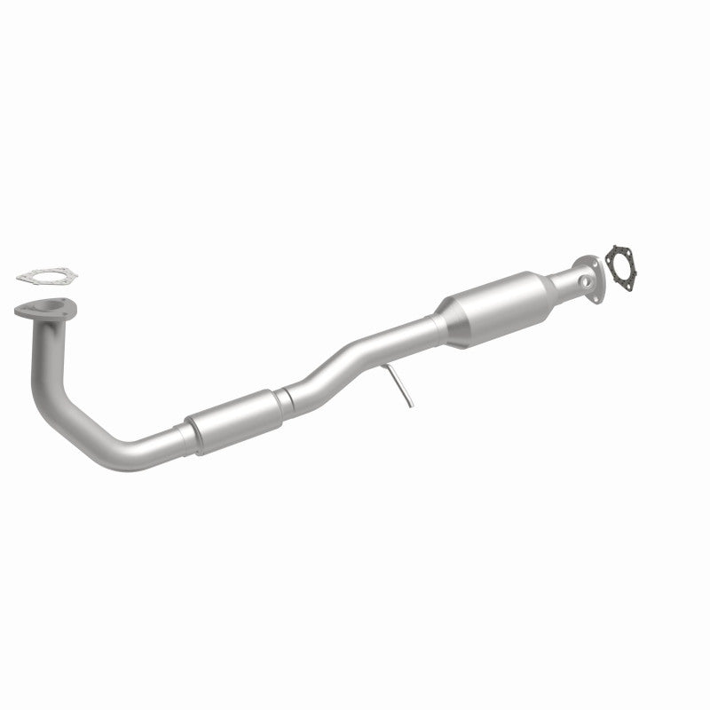 MagnaFlow 23956 hm grade direct-fit catalytic converter, front three-quarter view of the turntable spin
