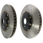 StopTech 09-11 Nissan GT-R Front Slotted Bare Iron 380x34mm AeroRotor Kit Pair