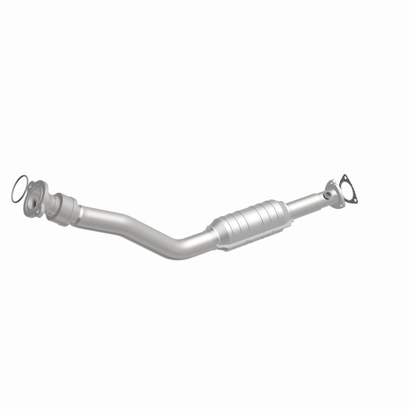 MagnaFlow 51996 oem grade direct-fit catalytic converter, front three-quarter view of the turntable spin
