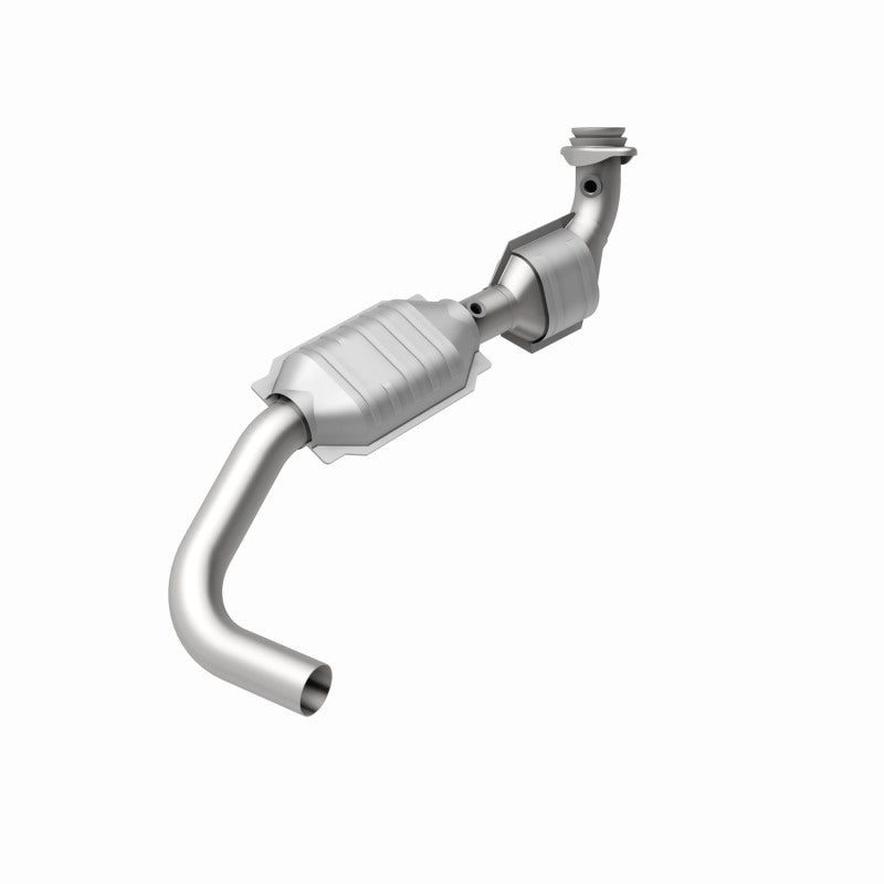 MagnaFlow 23526 hm grade direct-fit catalytic converter, rear view of the turntable spin