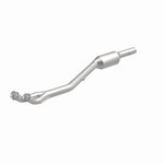 MagnaFlow 51472 oem grade direct-fit catalytic converter, front three-quarter view of the turntable spin