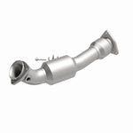 MagnaFlow 24184 hm grade direct-fit catalytic converter, front three-quarter view of the turntable spin