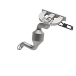 MagnaFlow 50175 hm grade manifold converter, opposite rear three-quarter view of the turntable spin