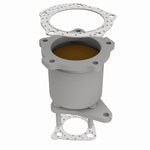 MagnaFlow 50671 hm grade direct-fit catalytic converter, side view of the turntable spin