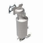 MagnaFlow 5531343 carb manifold converter, opposite rear three-quarter view of the turntable spin