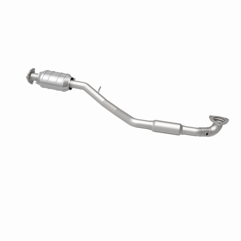 MagnaFlow 49960 oem grade direct-fit catalytic converter, opposite rear three-quarter view of the turntable spin