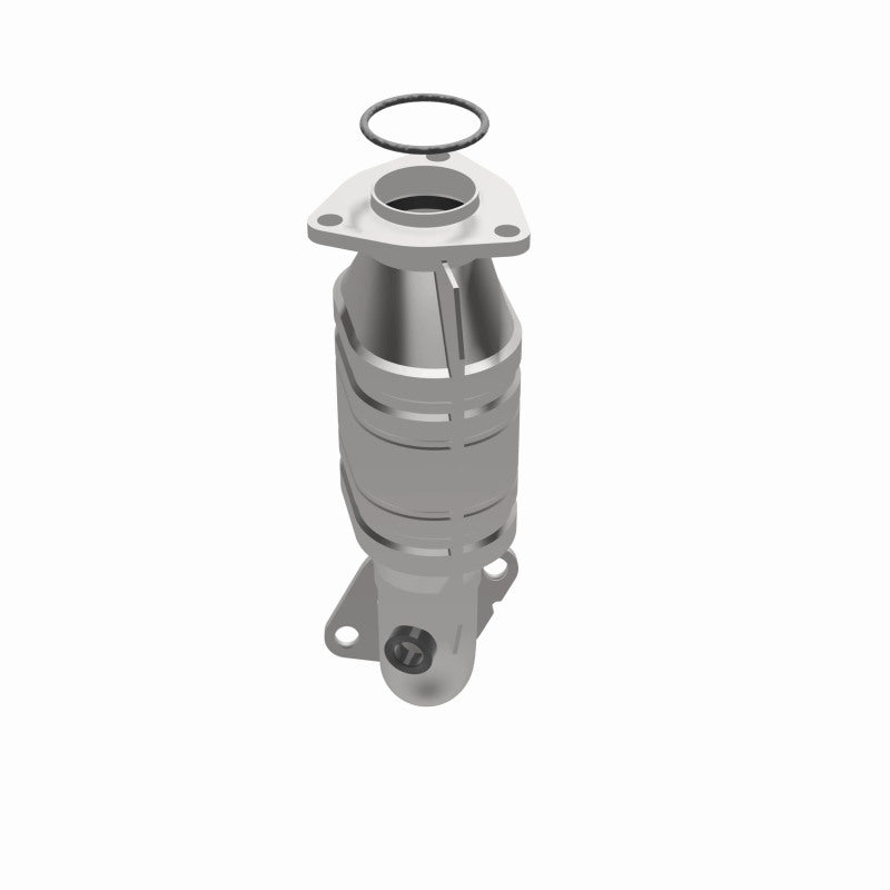 MagnaFlow 23112 hm grade direct-fit catalytic converter, opposite side view of the turntable spin