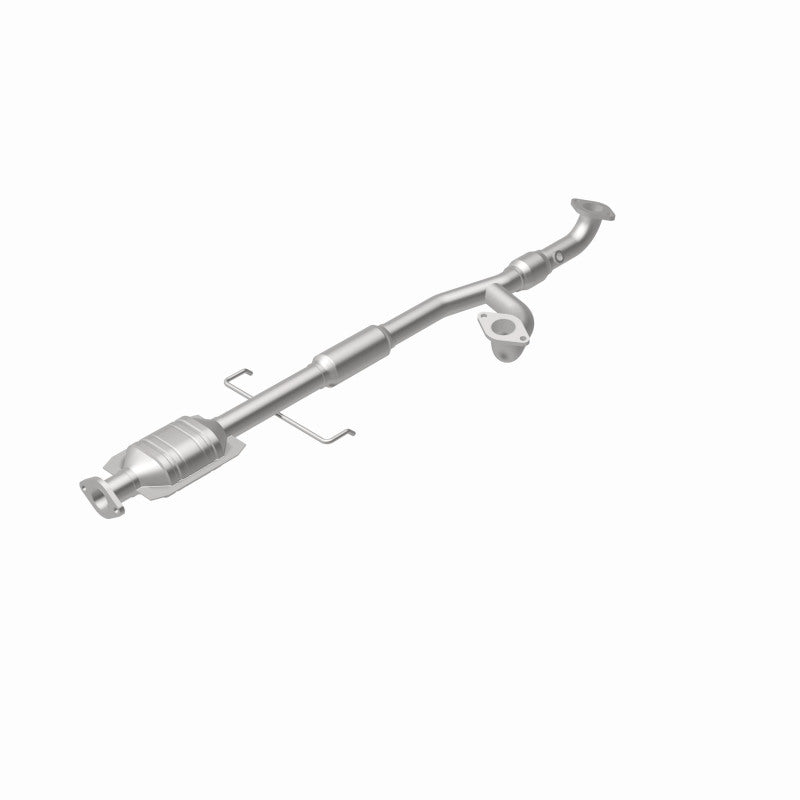 MagnaFlow 93189 hm grade direct-fit catalytic converter, rear view of the turntable spin