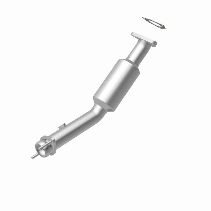 MagnaFlow 23489 hm grade direct-fit catalytic converter, rear view of the turntable spin