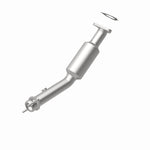 MagnaFlow 23489 hm grade direct-fit catalytic converter, rear view of the turntable spin