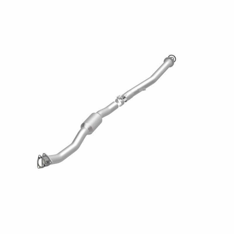 MagnaFlow 52726 oem grade direct-fit catalytic converter, opposite front three-quarter view of the turntable spin