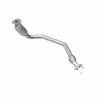 MagnaFlow 49228 oem grade direct-fit catalytic converter, rear view of the turntable spin