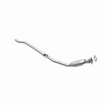 MagnaFlow 93279 hm grade direct-fit catalytic converter, opposite rear three-quarter view of the turntable spin