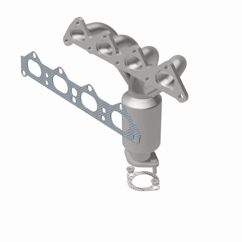 MagnaFlow 452034 carb manifold converter, rear view of the turntable spin