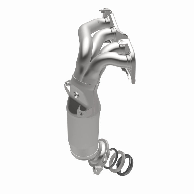 MagnaFlow 452487 carb manifold converter, opposite side view of the turntable spin