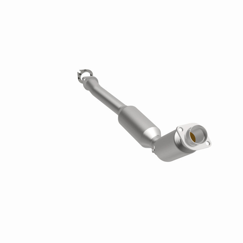 MagnaFlow 5411010 carb direct-fit catalytic converter, front three-quarter view of the turntable spin