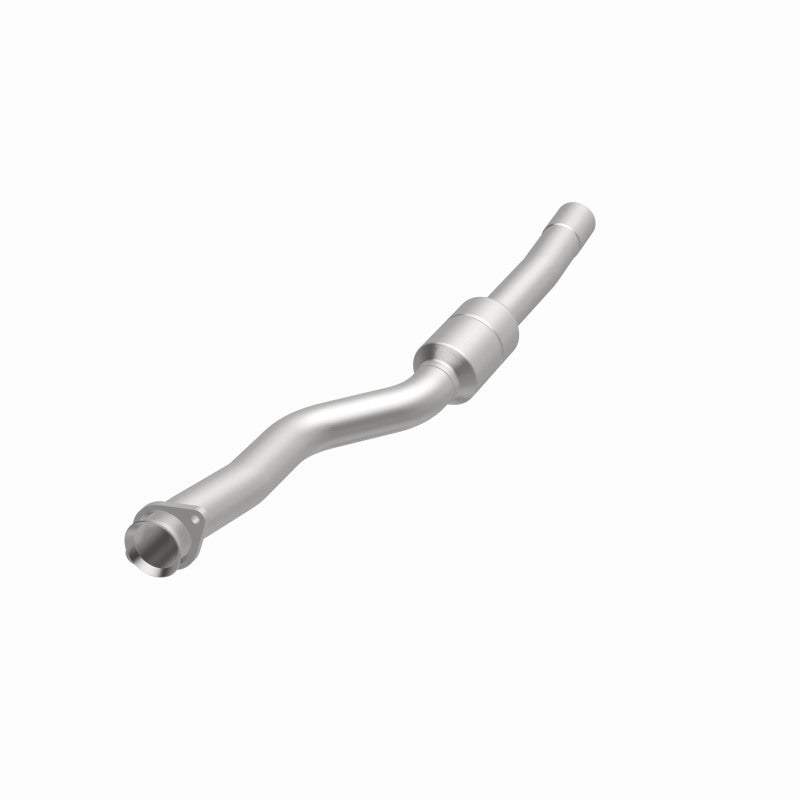 MagnaFlow 49173 oem grade direct-fit catalytic converter, opposite front three-quarter view of the turntable spin