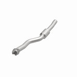 MagnaFlow 49173 oem grade direct-fit catalytic converter, opposite front three-quarter view of the turntable spin