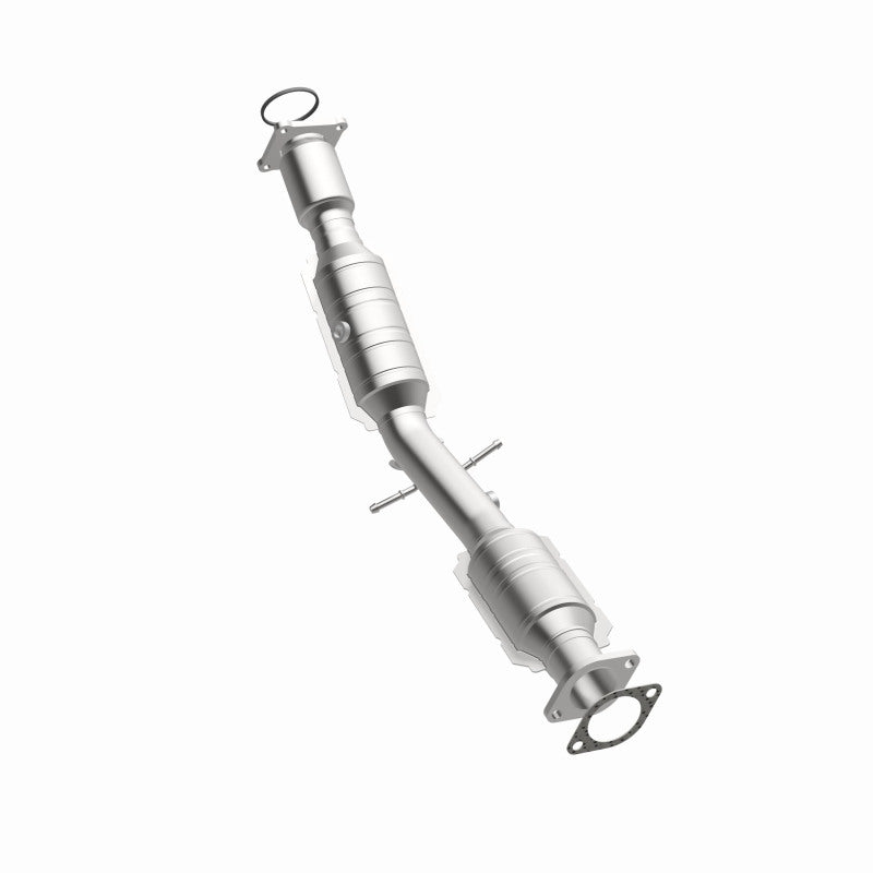 MagnaFlow 24144 hm grade direct-fit catalytic converter, rear three-quarter view of the turntable spin