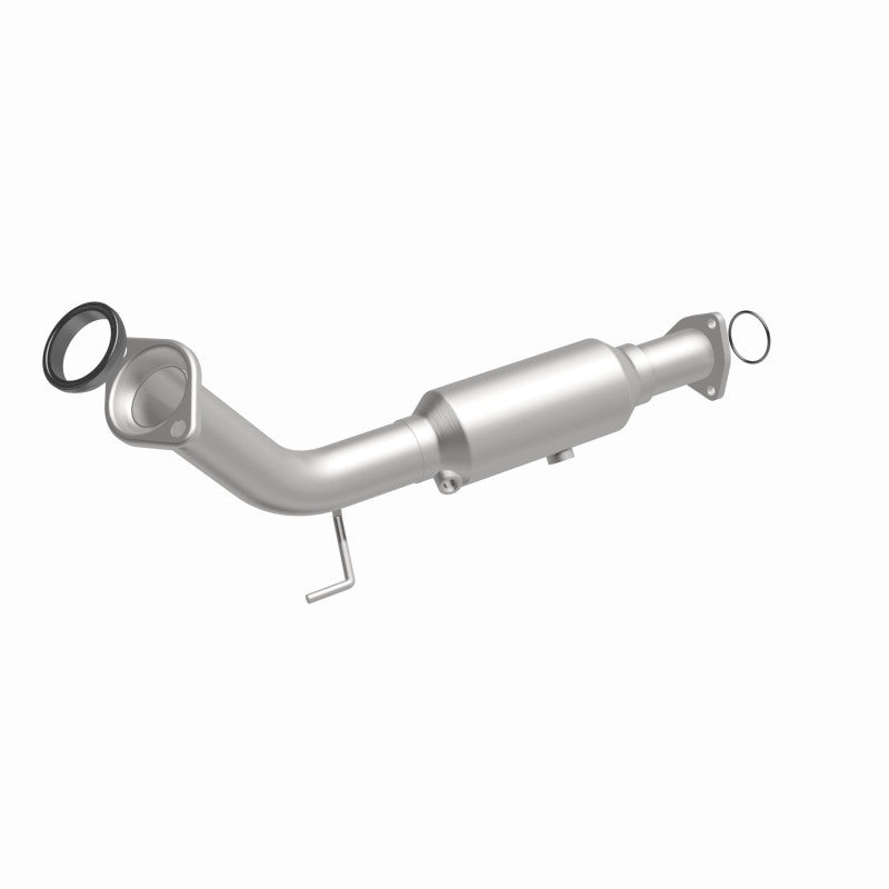 MagnaFlow 5461142 carb direct-fit catalytic converter, front three-quarter view of the turntable spin