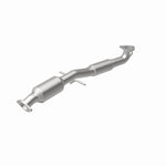 MagnaFlow 52914 oem grade direct-fit catalytic converter, rear view of the turntable spin