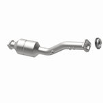MagnaFlow 52272 oem grade direct-fit catalytic converter, opposite rear three-quarter view of the turntable spin
