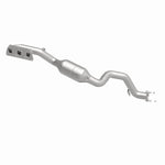 MagnaFlow 50798 hm grade manifold converter, side view of the turntable spin