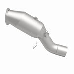 MagnaFlow 52258 oem grade direct-fit catalytic converter, side view of the turntable spin